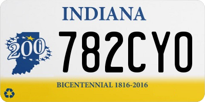 IN license plate 782CYO