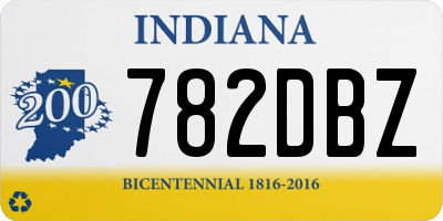 IN license plate 782DBZ