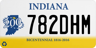 IN license plate 782DHM