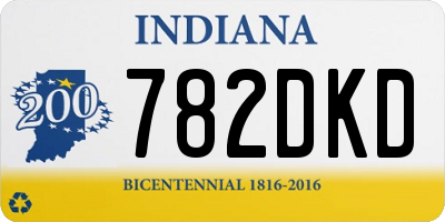 IN license plate 782DKD