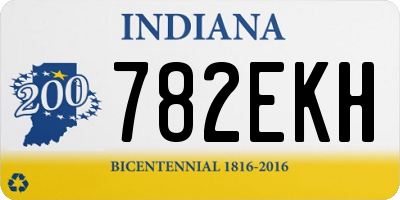 IN license plate 782EKH