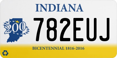 IN license plate 782EUJ