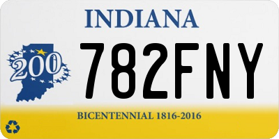 IN license plate 782FNY