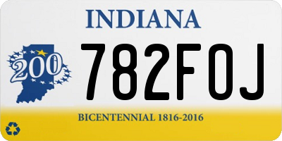 IN license plate 782FOJ