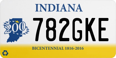 IN license plate 782GKE