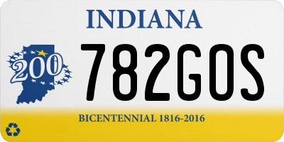 IN license plate 782GOS