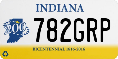 IN license plate 782GRP