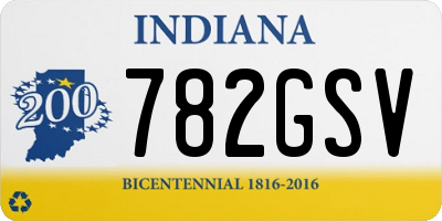 IN license plate 782GSV