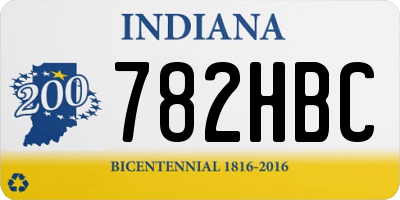 IN license plate 782HBC