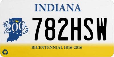 IN license plate 782HSW