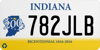 IN license plate 782JLB