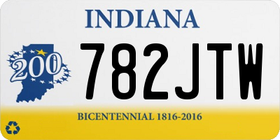 IN license plate 782JTW