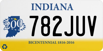 IN license plate 782JUV