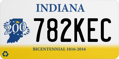 IN license plate 782KEC