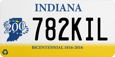 IN license plate 782KIL