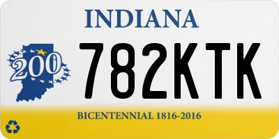 IN license plate 782KTK