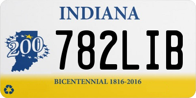 IN license plate 782LIB