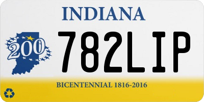 IN license plate 782LIP