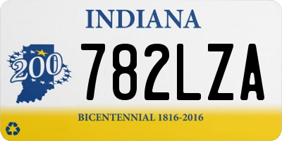 IN license plate 782LZA