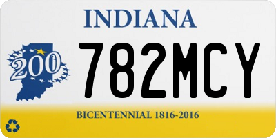 IN license plate 782MCY