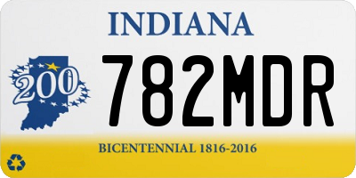 IN license plate 782MDR