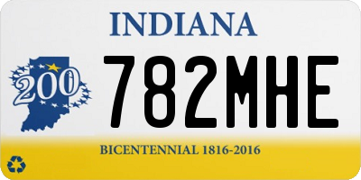 IN license plate 782MHE