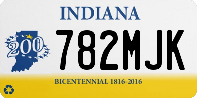 IN license plate 782MJK