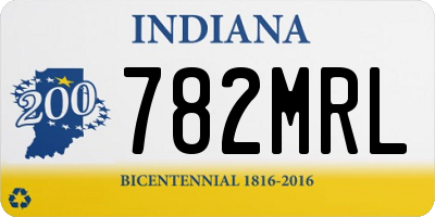 IN license plate 782MRL