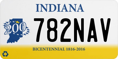 IN license plate 782NAV