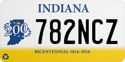 IN license plate 782NCZ