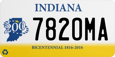 IN license plate 782OMA