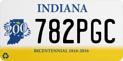 IN license plate 782PGC