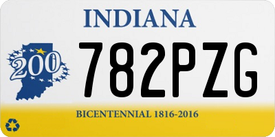 IN license plate 782PZG