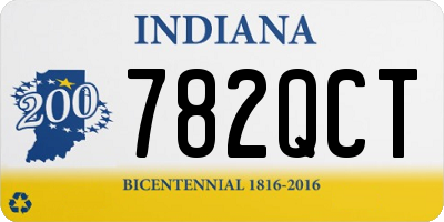 IN license plate 782QCT