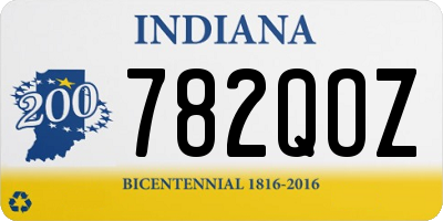 IN license plate 782QOZ