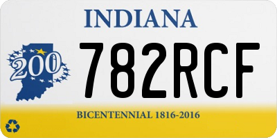 IN license plate 782RCF