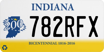 IN license plate 782RFX