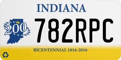 IN license plate 782RPC