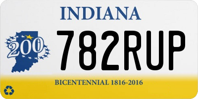 IN license plate 782RUP