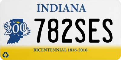 IN license plate 782SES