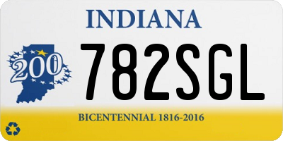 IN license plate 782SGL