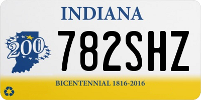 IN license plate 782SHZ