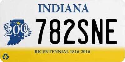 IN license plate 782SNE