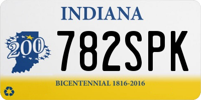 IN license plate 782SPK