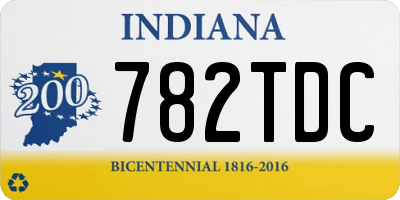 IN license plate 782TDC