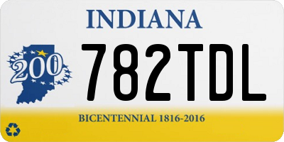 IN license plate 782TDL