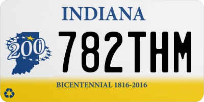 IN license plate 782THM