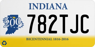 IN license plate 782TJC