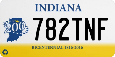 IN license plate 782TNF