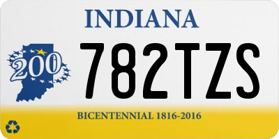 IN license plate 782TZS